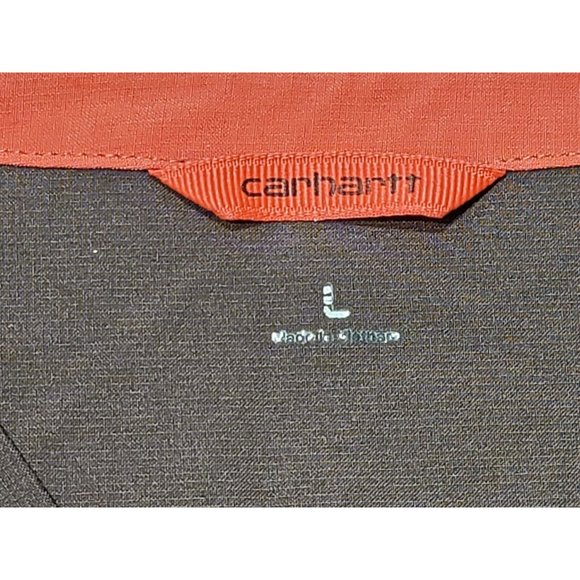 Carhartt Brown Short Sleeve V Neck Pullover Scrub Shirt Womens Size Lg - Picture 7 of 7